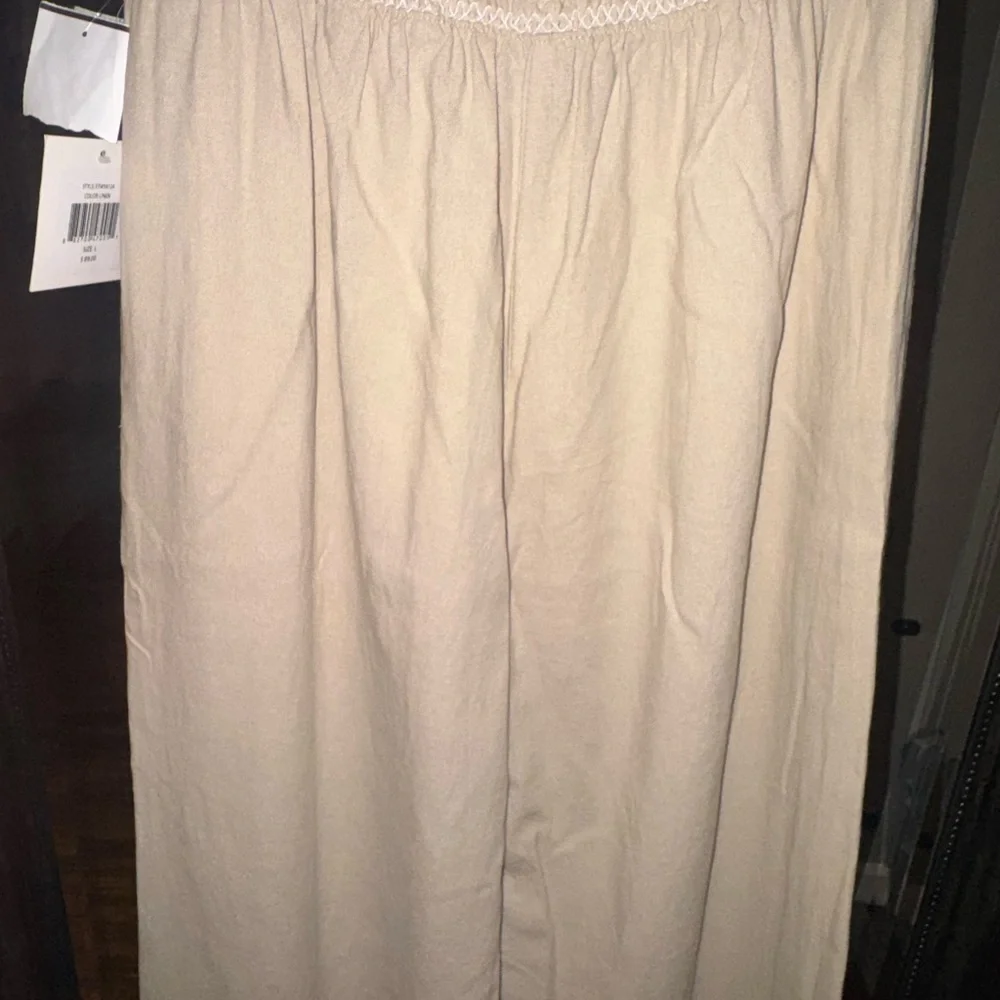 Ellen Tracy Linen blend wide leg pants - Picture 10 of 12
